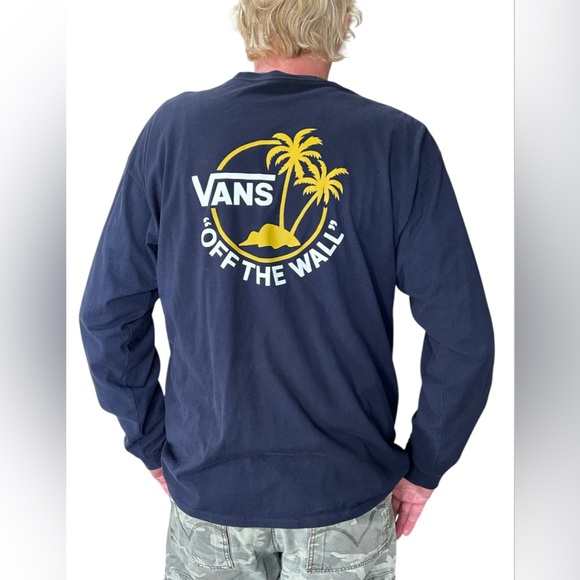 Vans Other - Vans Off the Wall Surf Palm Long Sleeve Skater Logo Graphic Tee Size XL